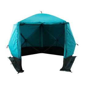 Шатер СЛЕДОПЫТ быстросборный, 5 стен, 2,8х2,9 м, h-2,08 м, S по полу 5,6 кв.м, цвет Waterfall
