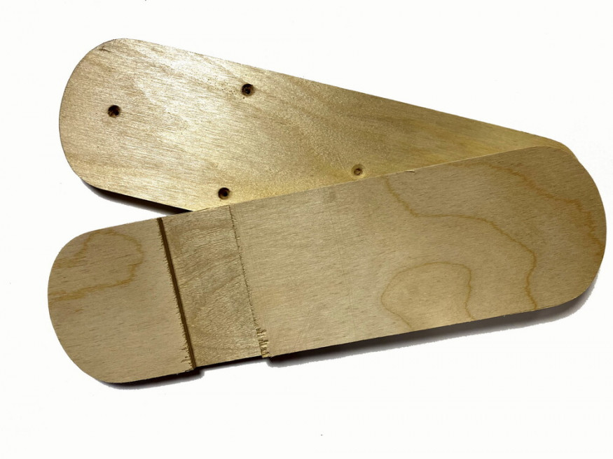 Лыжи Охотник, полнокамусные, дерево, длина 160, ширина 15 см