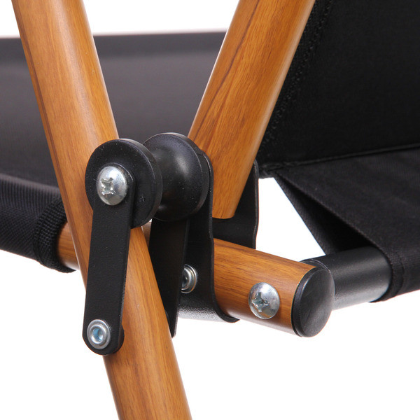 Кресло складное 2-местное с подлокотниками до 160 кг, 113*46*75 см, чёрный, каркас алюминий