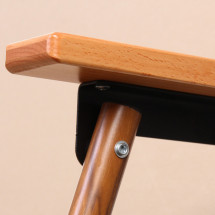 Кресло складное 2-местное с подлокотниками до 160 кг, 113*46*75 см, бежевый, каркас алюминий