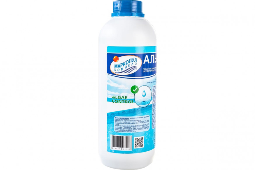Средство для очистки воды в бассейне &amp;quot;Альгитинн&amp;quot;, от водорослей, 1 л(непенящийся)