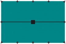 Tramp Тент 4 x 6 м (укрывной) зеленый цвет