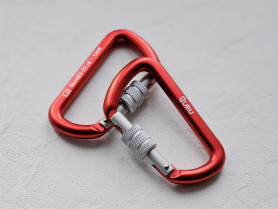 Карабин стальной GURU Typhoon Screw, GURU (вспомогательный, не для страховки)