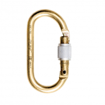 Карабин стальной овальный "keylock", 30 кН, Ринг