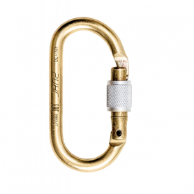Карабин стальной овальный "keylock", 30 кН, Ринг