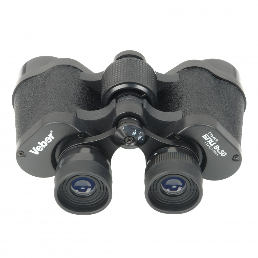 Бинокль Veber Classic БПЦ 8x30 VL черный, кожа
